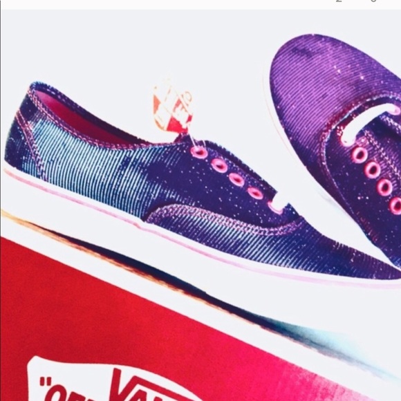 Last!! NWT 5⭐️ Vans Shimmer Magenta Authentic Ox - Picture 3 of 7